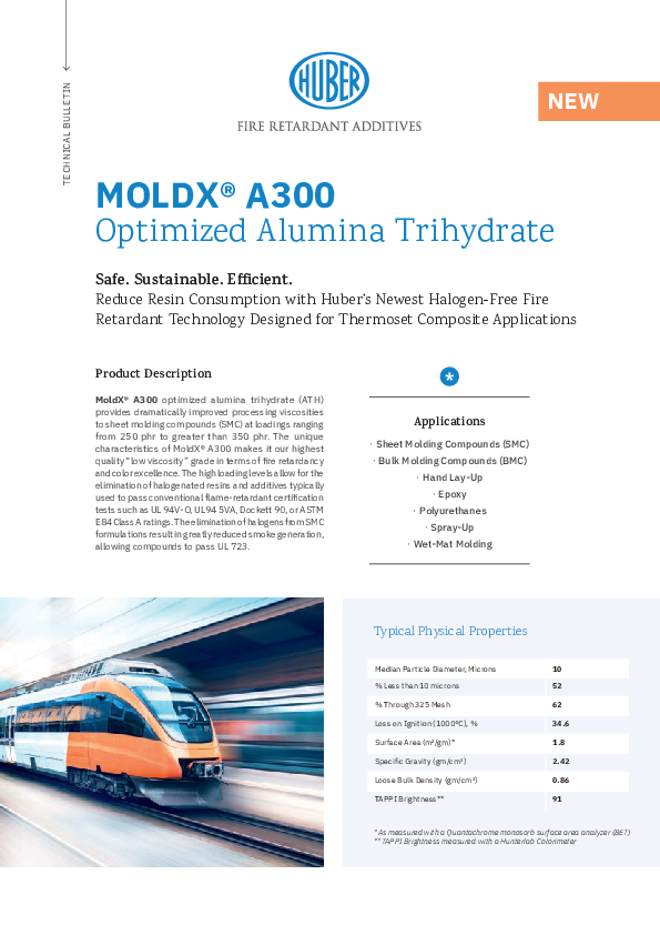 MoldX® aluminium hydroxide A300 technical bulletin